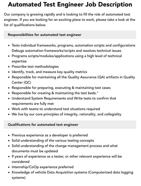 Image result for Automation Test Engineer Responsibilities