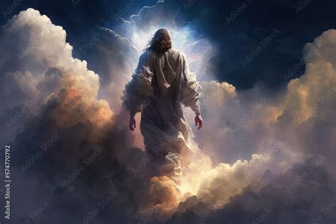 Image result for Jesus Coming Back in the Clouds