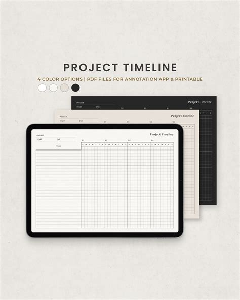 Bildergebnis für Timeline Planner Notebook