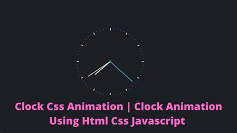 Image result for HTML Animation Clock