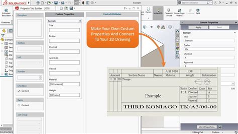 Image result for SolidWorks Drawing Properties Table