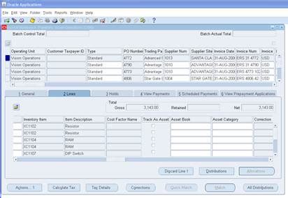 Afbeeldingsresultaten voor Oracle Accounts Payable Batch Processing