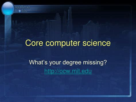 Résultat d’images pour What Is a Core Computer Science