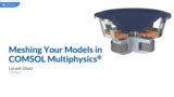 Toradh íomhá ar COMSOL Multiphysics Meshing