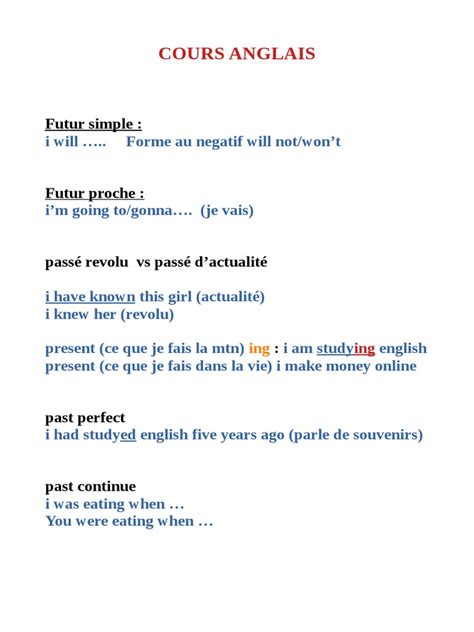 Toradh íomhá ar Lecon Anglais Gratuit