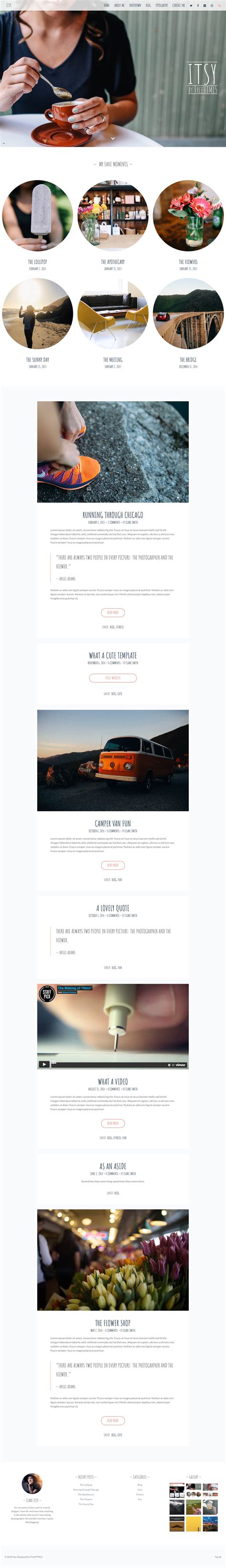 Toradh íomhá ar Free HTML Blog Website Images