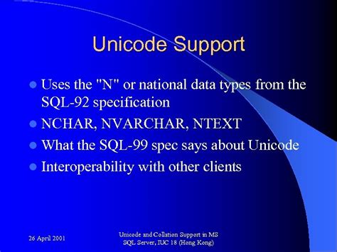 Image result for Unicode SQL