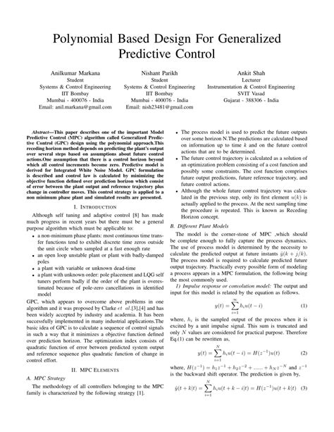 Image result for Control System Design Use Polynonmial