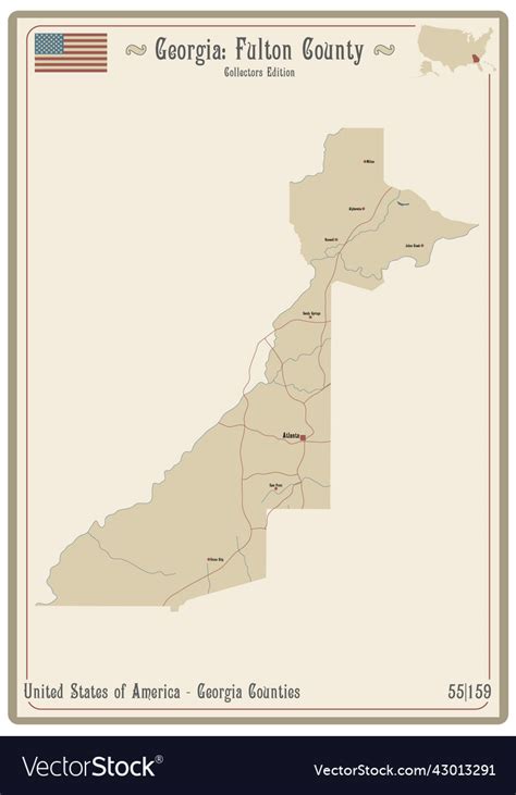 Image result for Fulton County Georgia Map