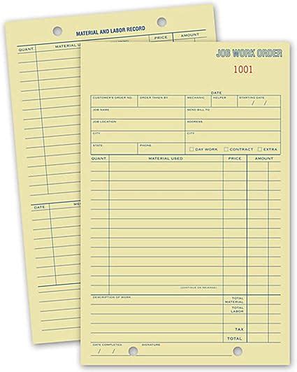 Image result for Work Order Card System