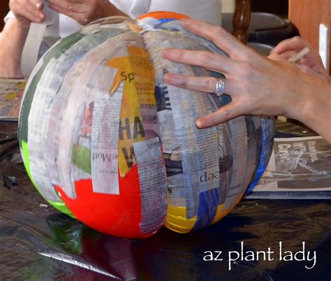 Bildergebnis für Paper Mache Balloon Pumpkins