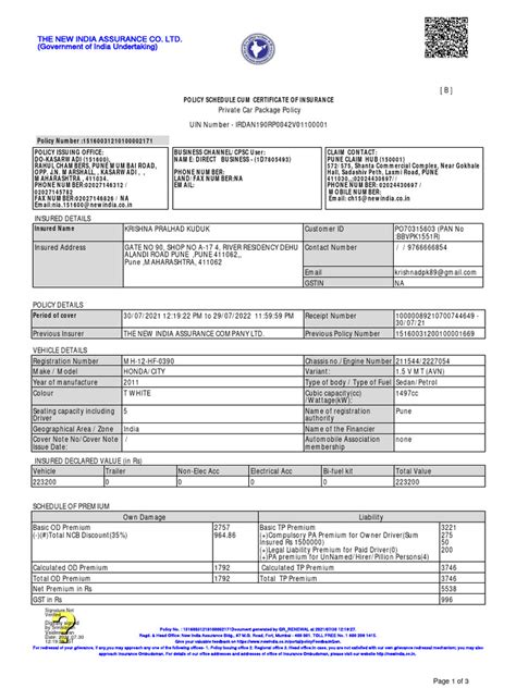 Image result for Car Insurance PDF