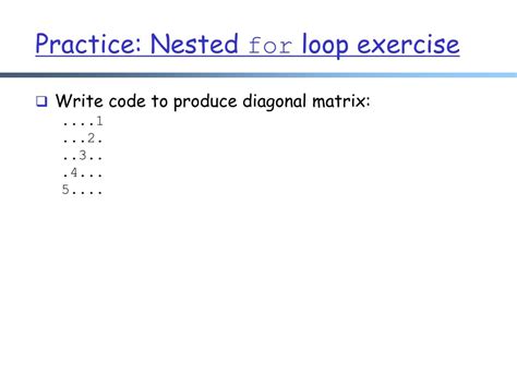 Image result for Nested Loop Practice