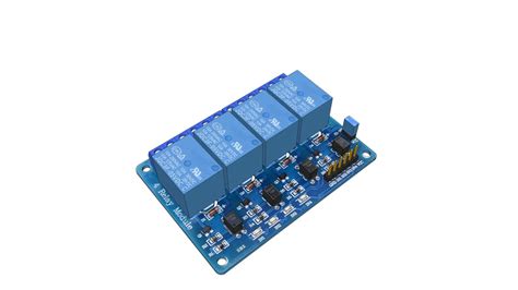 5V 1Channel Relay Module 3D Model Aegle View に対する画像結果