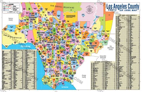 Image result for Zip Code Map for Los Angeles