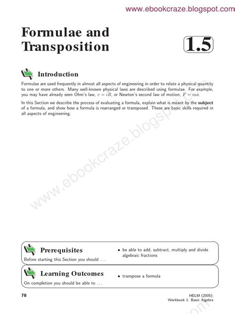 Image result for Transposition of Formula Examples