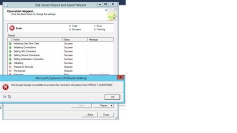 Toradh íomhá ar SQL Wizard Import