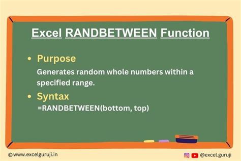Image result for Randbetween Excel Function