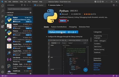 Toradh íomhá ar PIP Install in Visual Studio Code