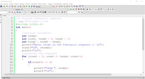 Image result for Fibonacci Sequence Code in C