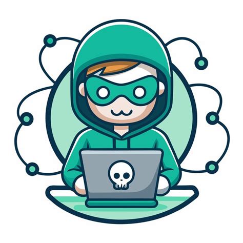 Hacker Cartoon Illustration Images - Free Download on Freepik