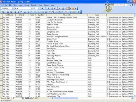 Image result for Excel Database for Musicians Template