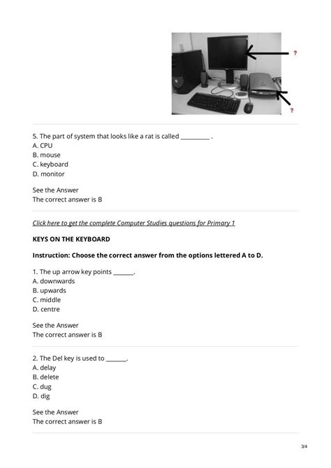 Toradh íomhá ar Computer Studies Questions and Answers