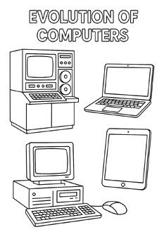 Toradh íomhá ar First Computer Coloring Page