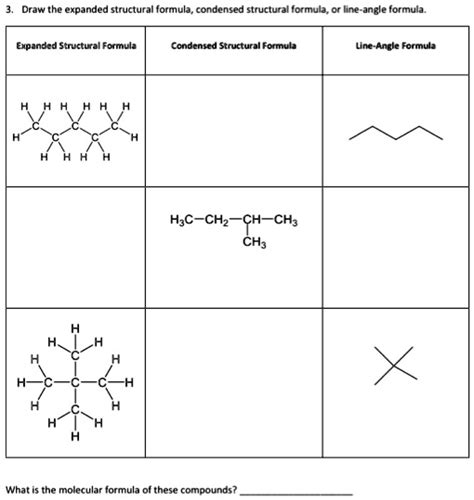 Image result for Condensed Molecular Structural Formula