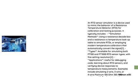 RTD Sensor Testing に対する画像結果