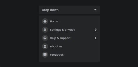 Toradh íomhá ar Drop Down Pages in HTML CSS