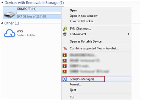 Toradh íomhá ar Pen Drive Antivirus