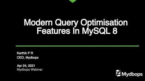 Image result for Query Optimization Tutorial in MySQL