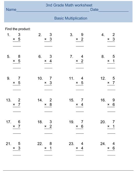 Image result for Math Tests for 3rd Graders Printable