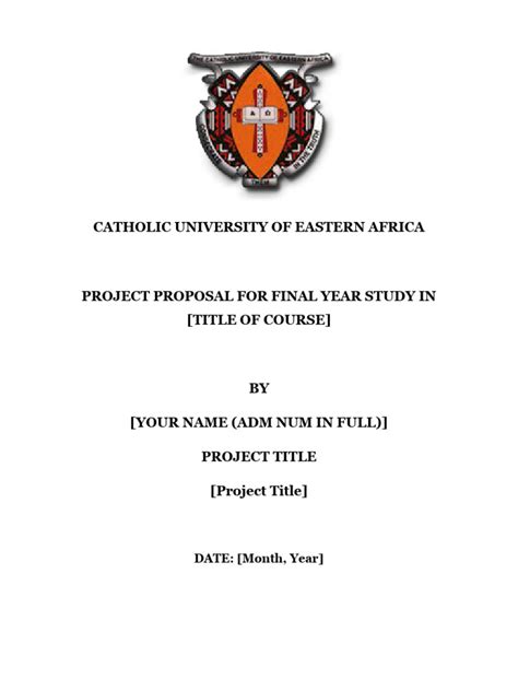 Project Proposal Title Page | PDF