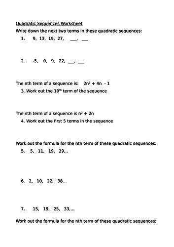 Afbeeldingsresultaten voor Sequence Test How to Answer