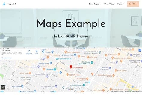 HTML Google Maps Type Landing Page UI Template に対する画像結果