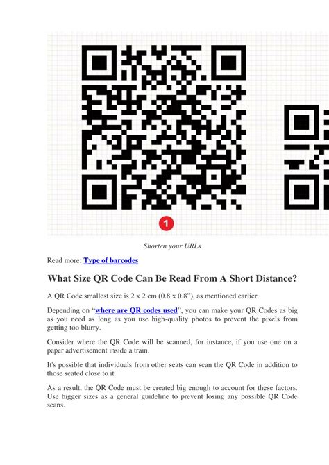 Image result for Smallest QR Code Size