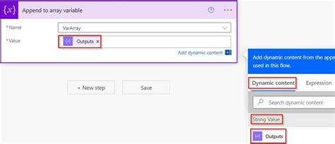 Image result for Power Automate Append to Array Varialbe