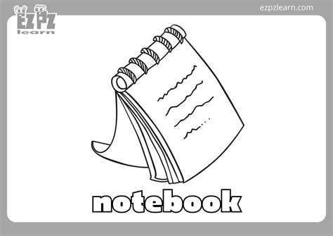 Image result for Notebook Paper Coloring Page
