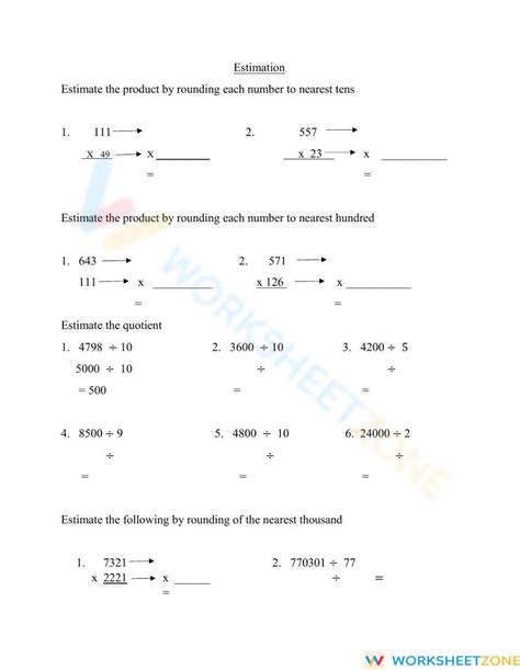 تصویر کا نتیجہ برائے Quotient Worksheet