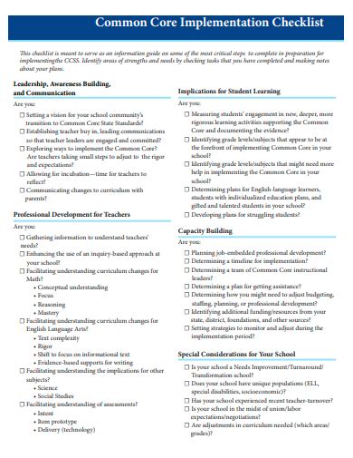 Image result for Oracle Implementation Checklist Template