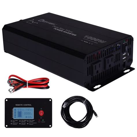 Image result for 1000W Pure Sine Wave Power Inverter DC 12V to 110V AC McMaster-Carr