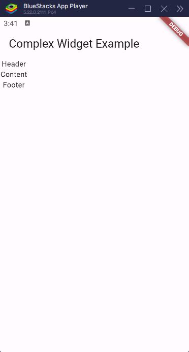 Flutter Widget List Code Sample に対する画像結果