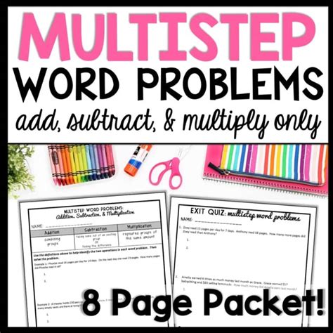 4th Grade Multi-Step Math Problems ପାଇଁ ପ୍ରତିଛବି ଫଳାଫଳ