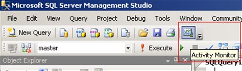 Toradh íomhá ar SQL Activity Monitor