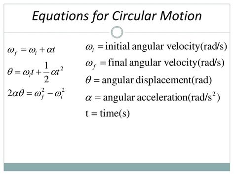 Image result for Circular Motion Physics Formula