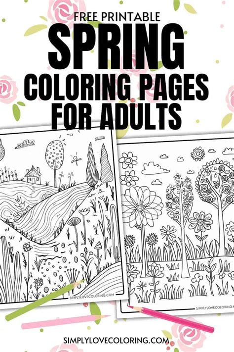 Image result for Adult Spring Coloring