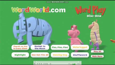 Image result for WordWorld Menu