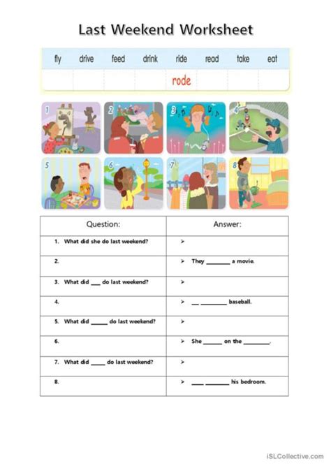 Image result for ESL Weekend Schedule